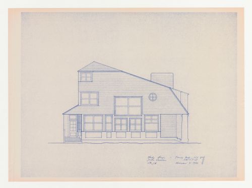 South elevation for the Hanks-Paré Residence, Tuxedo Park, New York