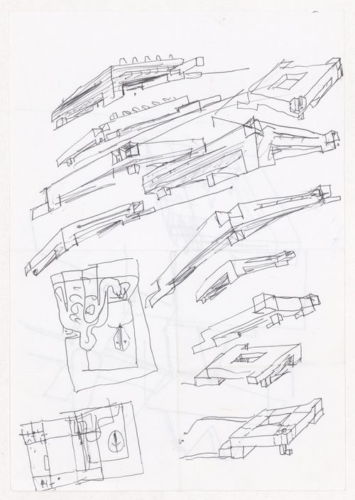 Sketches for Biblioteca da Câmara Municipal de Viana do Castelo, Viana do Castelo, Portugal