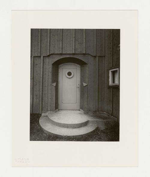 View of an entrance to the Almandinen Music Studio, Rudolf Steiner Teachers College, Järna, Sweden