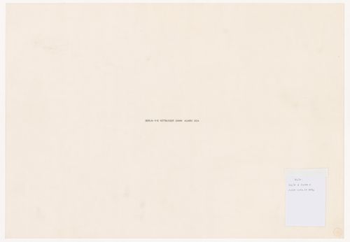 Cover page for Block 11 e 12, Kottbusser Damm [11-12 Kottbusser Damm], Berlin, Germany