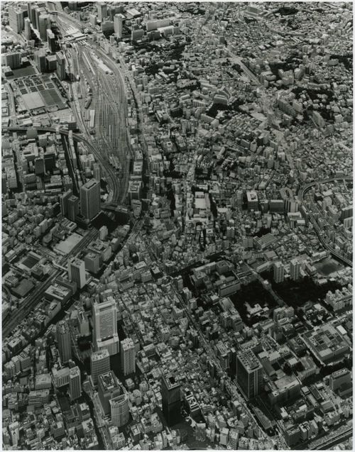 Partial view of the Mori Building's model of Tokyo, Japan
