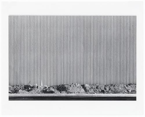 View of the west wall of an unoccupied industrial structure, 20 Airway Drive, Costa Mesa, California, United States, from the series “The new Industrial Parks near Irvine, California”