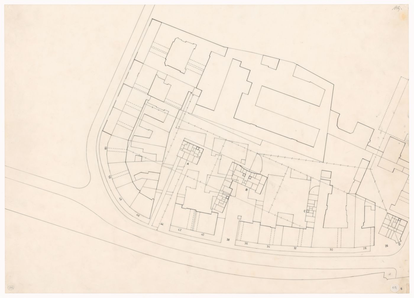 Plan for Blocke 70 und 89, Kreuzberg, Fränkelufer, Berlin