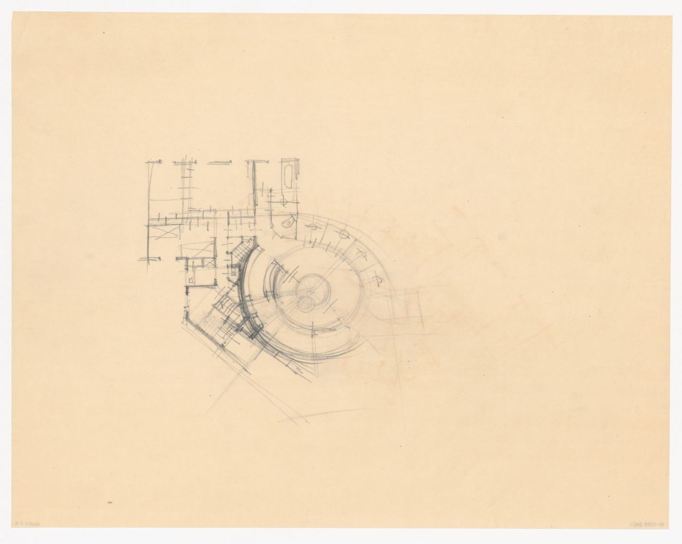 Sketch plan for a city hall for the reconstruction of the Hofplein (city centre), Rotterdam, Netherlands