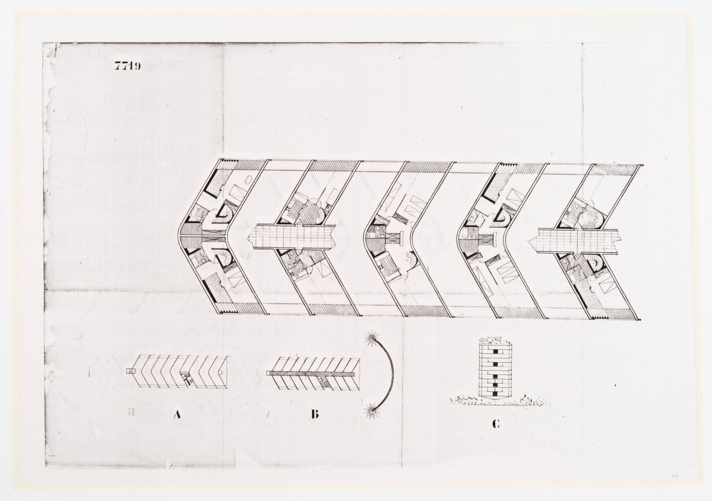 Plan d'étage for Communal multi-storey dwellings in Europe