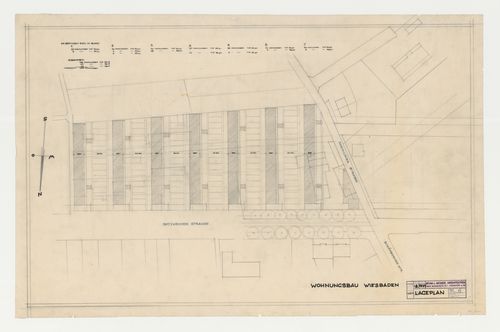 Site plan for a housing estate, Wiesbaden, Germany
