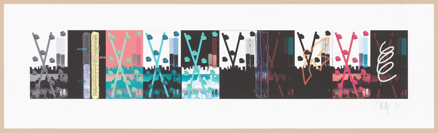 Project of mural exterior for the Ontario College of Art and Design addition (OCAD), Toronto