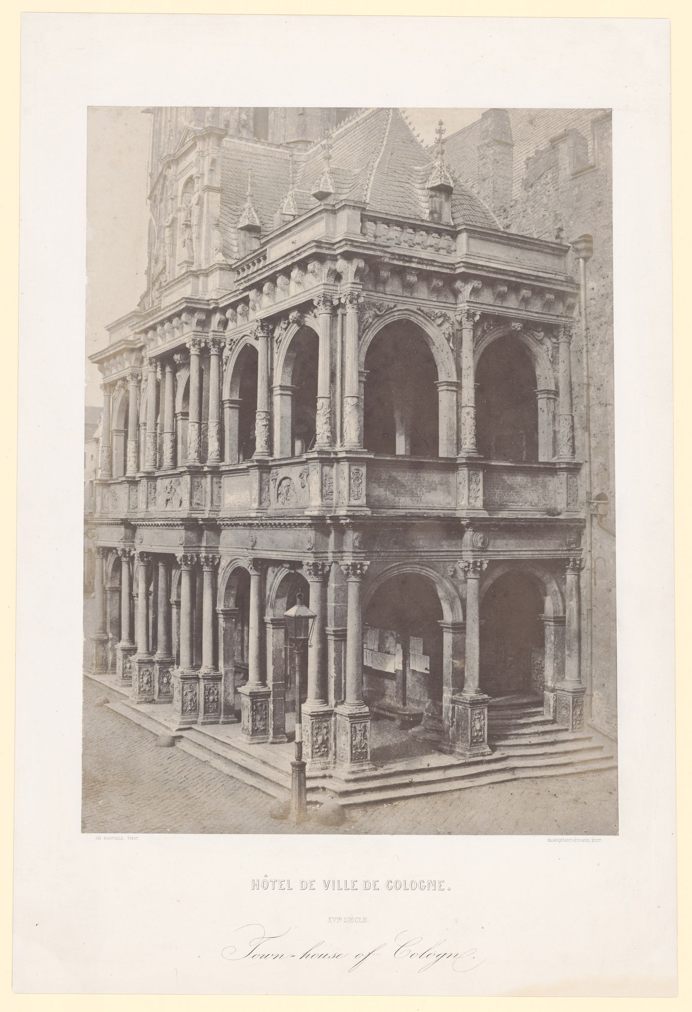 Town-hall view of old section, Cologne, Germany