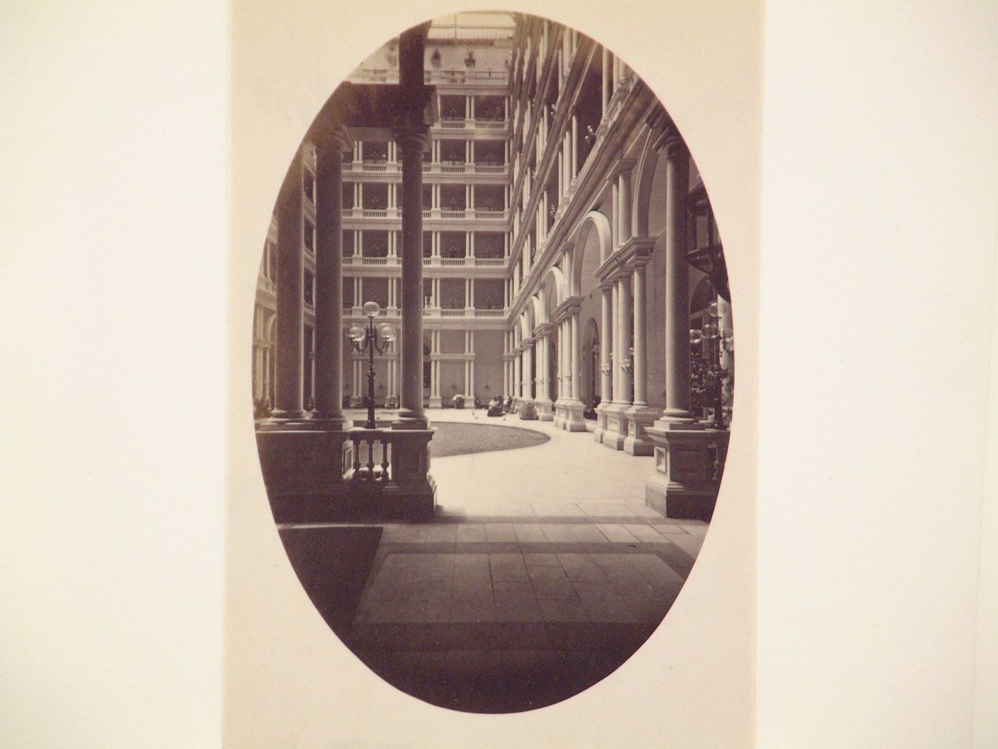Interior view of the Grand Court of the Palace Hotel, San Francisco, California
