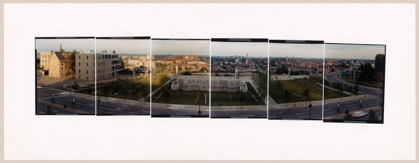 Maquette for panorama of the Canadian Centre for Architecture Garden, Montréal, Québec, Canada