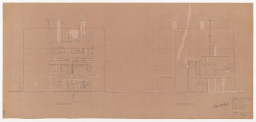 North and south elevations for Wall House 2 (Bye House)