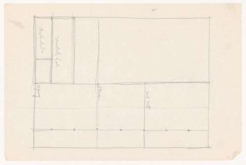 Sketch plan for a campus building for Illinois Institute of Technology