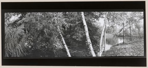 Panorama Boston side, Muddy River Improvement, Muddy River, Boston, Massachusetts