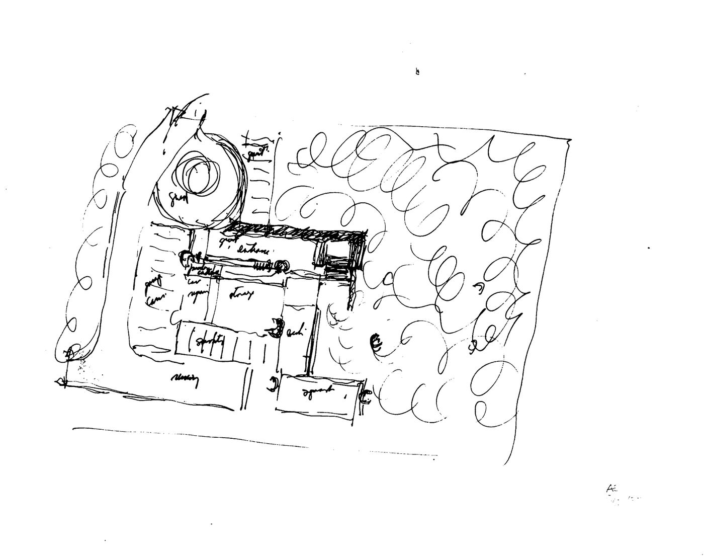 Datuk Dr. Chen House, Kuala Lumpur, Malaysia: Schematic sketch plan, level 1