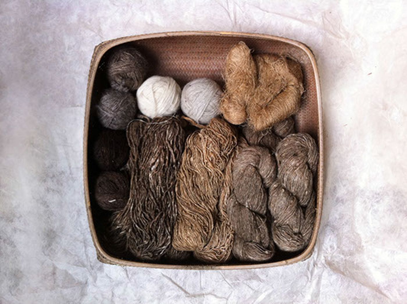 Weavers' Studio : yarn samples
