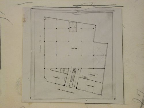 Ateliers pour la Compagnie Maryland à Paris. France. Rob. Mallet-Stevens, architecte à Paris