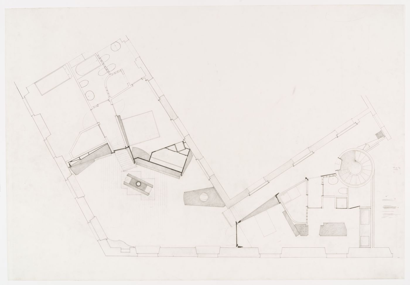 General floor plan for Casa Insinga, Milan, Italy