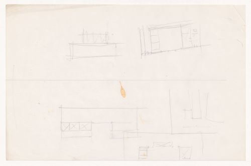 Sketch plans for campus buildings for Illinois Institute of Technology