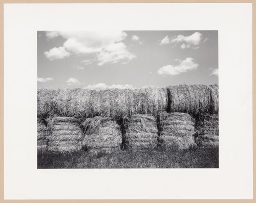 Bales of hay, Hwy. 34, Indian Spring, Saskatchewan, from the series The Forms of Canadian Industrial Architecture