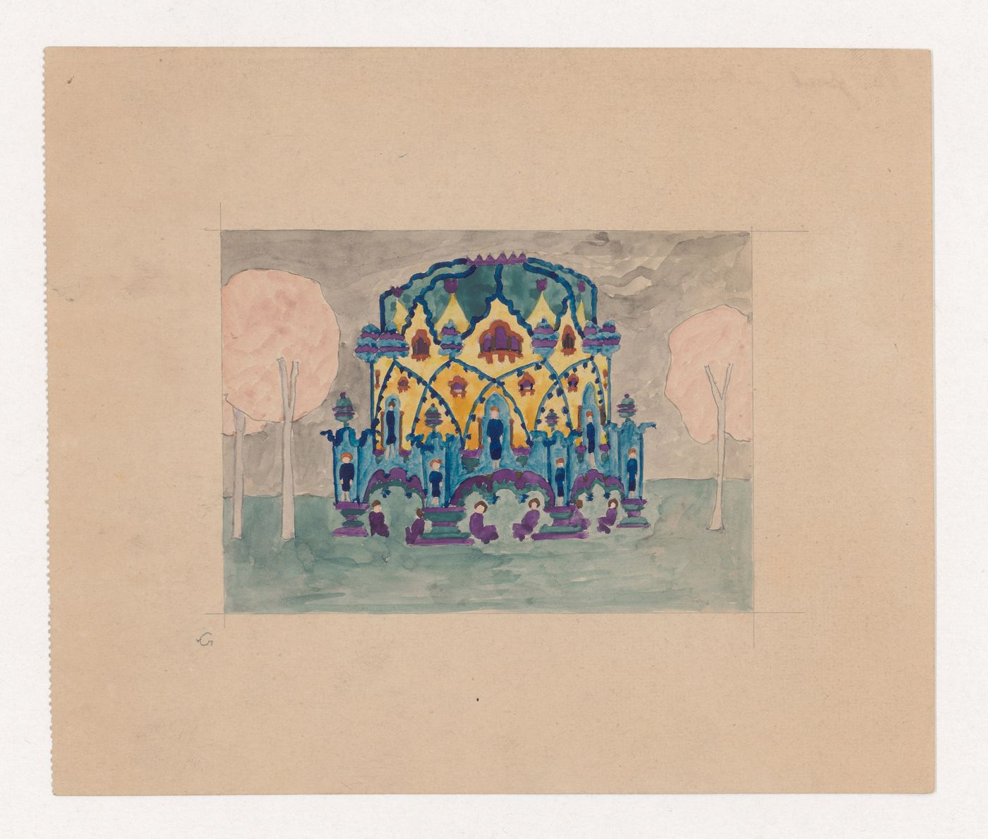 Visionary design for a round temple