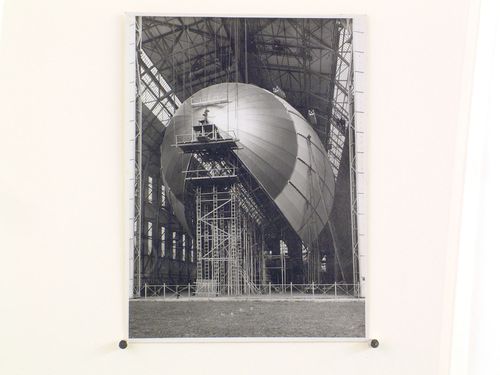 View of zeppelin L.Z. 129 under construction, Friedrichshafen, Germany