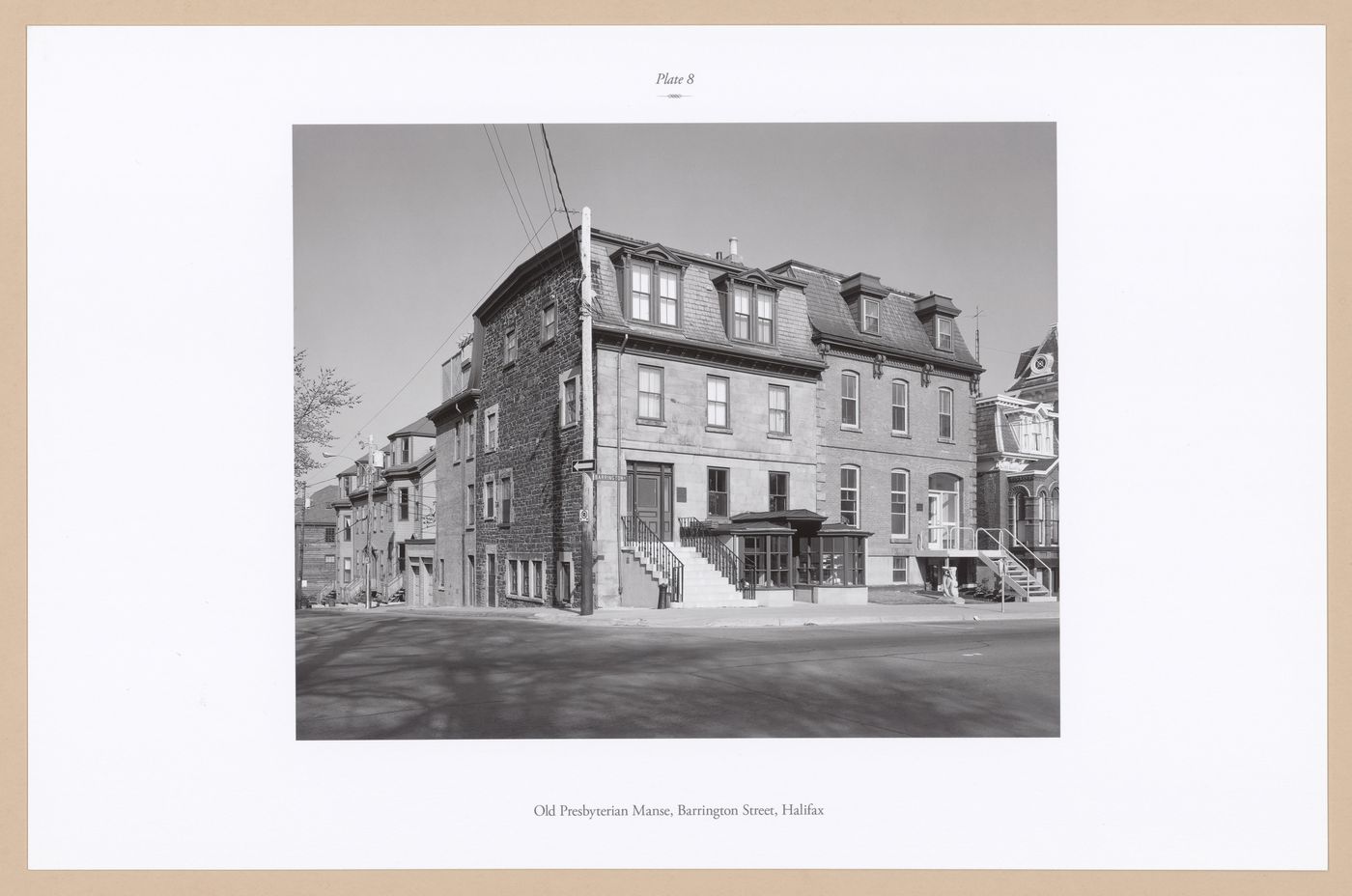 Plate 8: Old Presbyterian Manse, Halifax, from the portfolio A Nova Scotia Archive