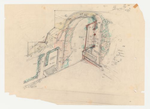Swedenborg Memorial Chapel, El Cerrito, California: Partial site plan showing lot subdivision, recreation field, access road and subdivisions