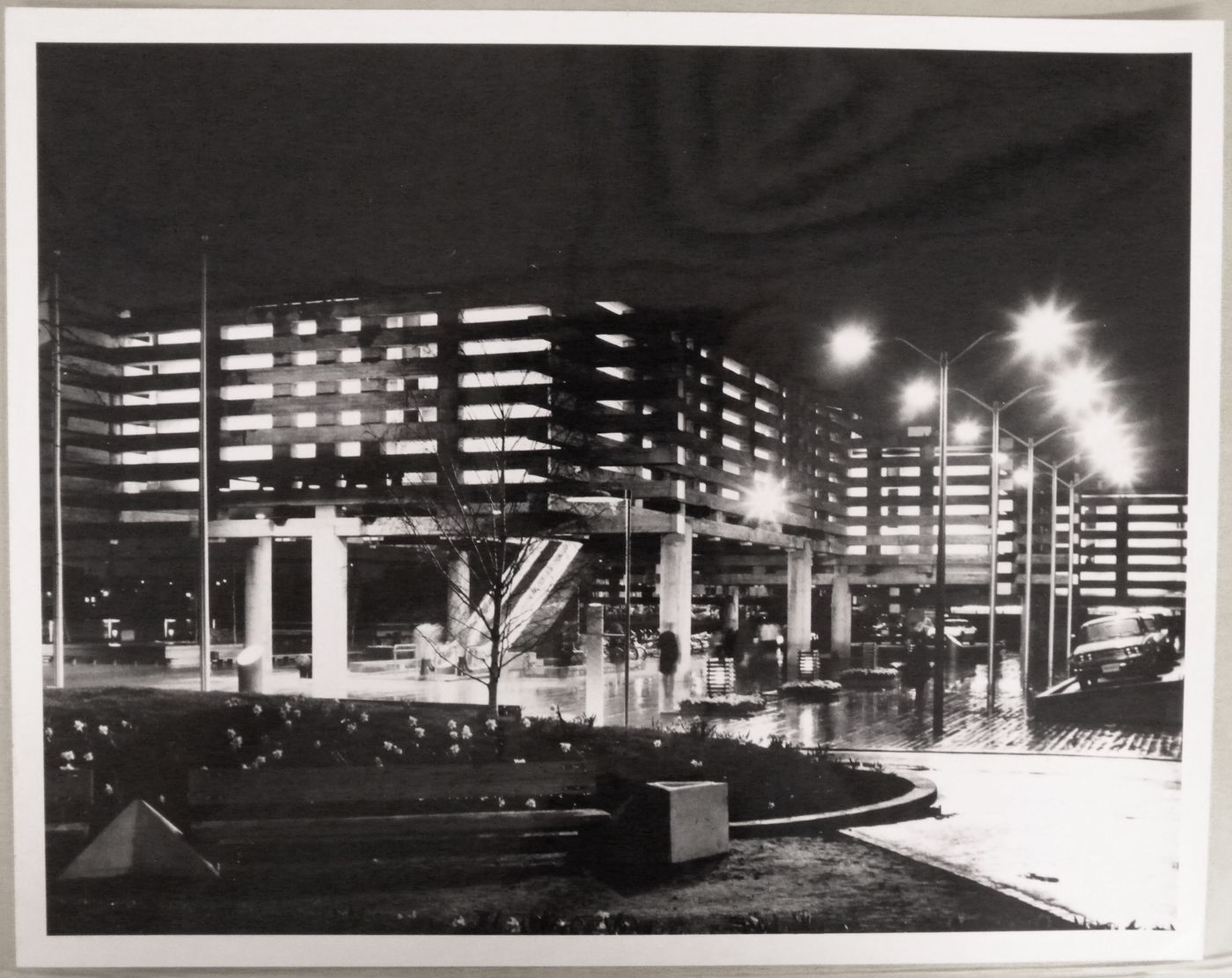 Night view of the Pavilion of Japan, Expo 67, Montréal, Québec