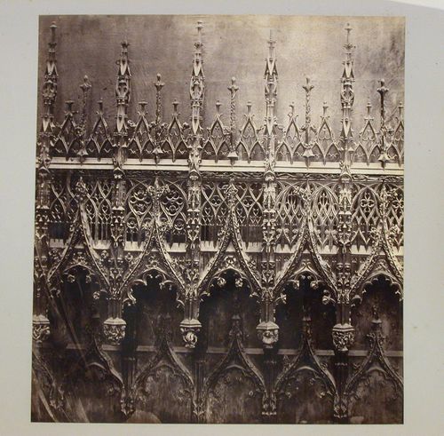 Amiens Cathedral, wooden carvings in the choir above the stalls, Amiens, France