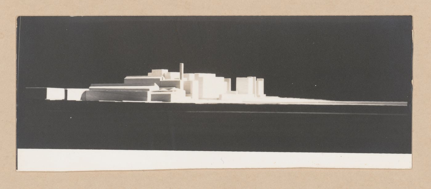 View of model for Habitações Colectivas da Mobil Oil Portuguesa, Matosinhos, Portugal