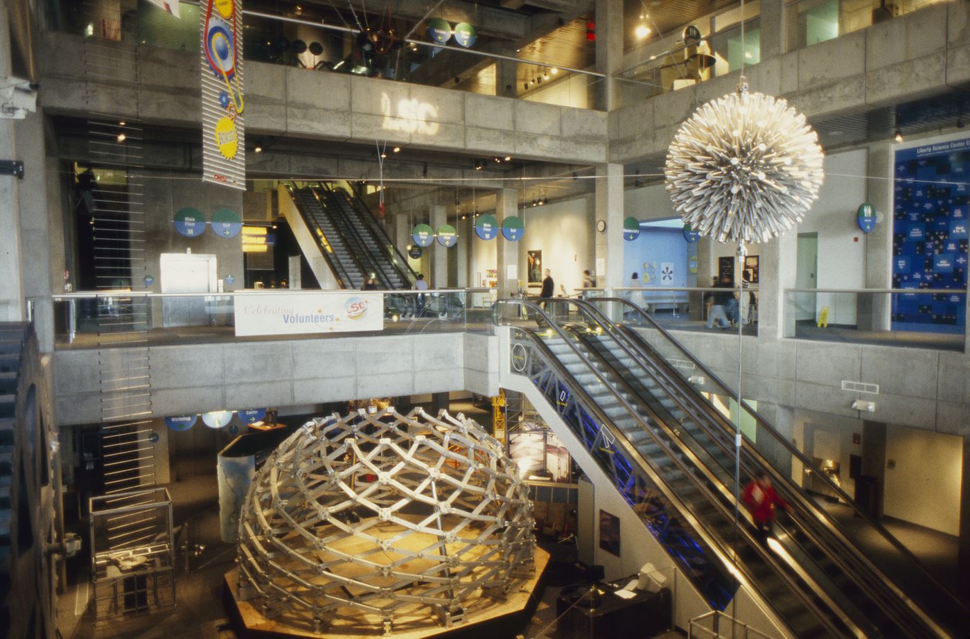 Iris Dome and Hoberman Sphere, Liberty Science Center, Jersey City, New Jersey