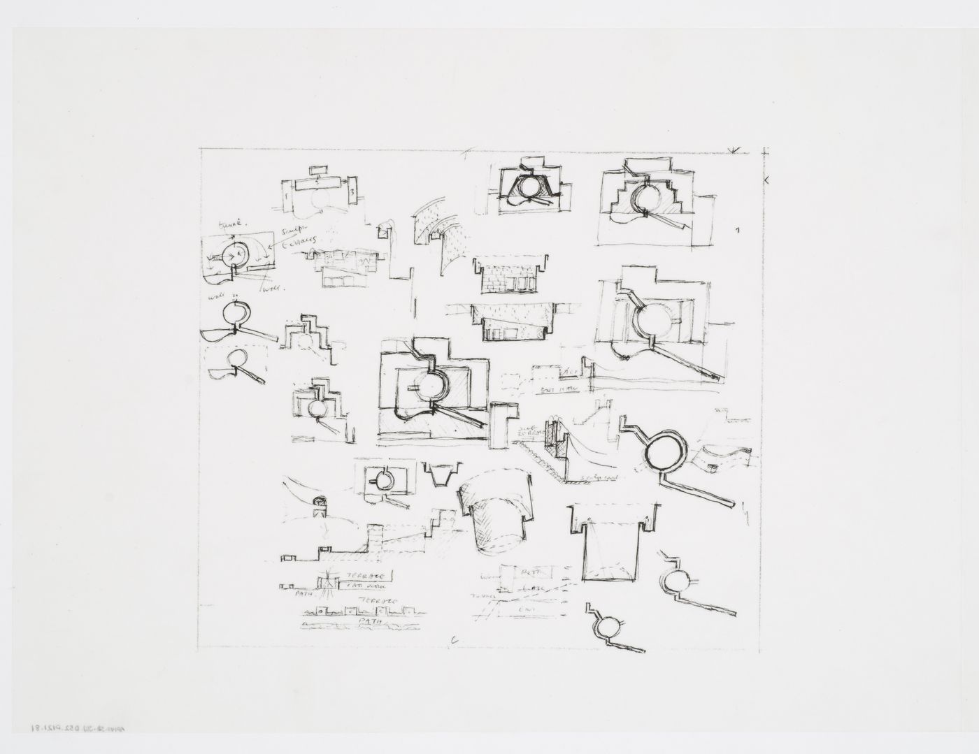 Staatsgalerie, Stuttgart, Germany: conceptual sketches