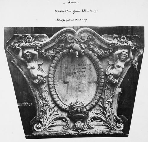 Sculptural model of cast by Emile Knecht for the dining room pavillion at the Louvre, Paris, France