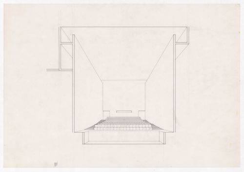 Theatre perspective for Centro Cultural de Sines, Sines, Portugal