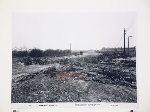 View of eastern junction, looking east from opposite Wested Lane, during construction of the Swanley Bypass, England