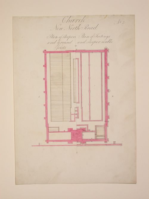Church - New North Road - No.2 Plan of Peepers / Plan of Footing