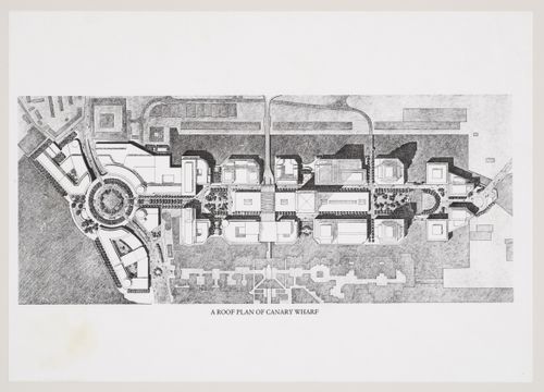West Ferry Riverside Park, Canary Wharf, London, England: plan