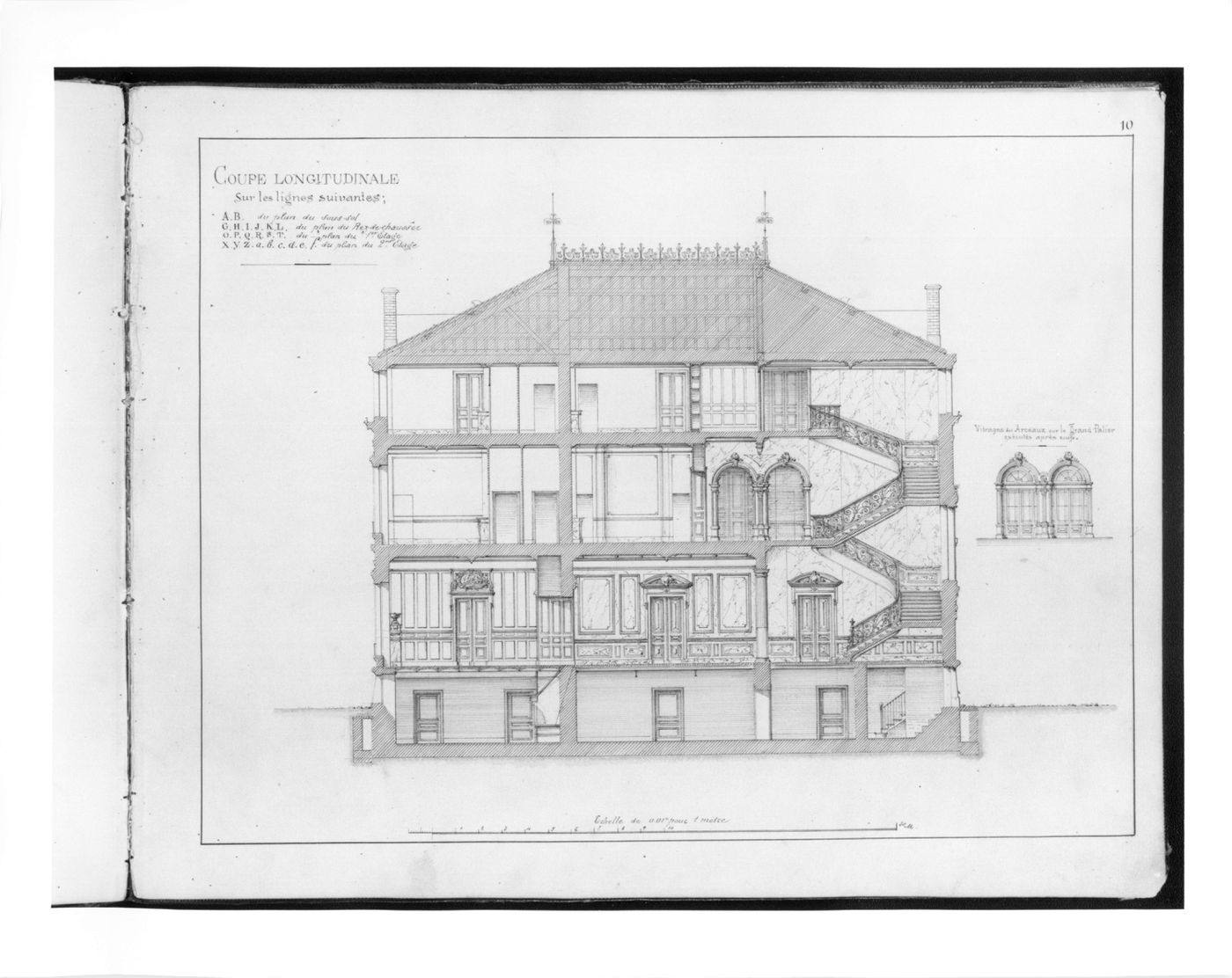 Hotel Eugene Cormouls Houles -Transverse section
