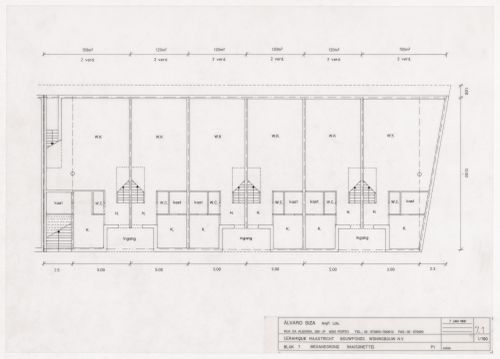 Floor plan for Ceramique Terrein Blocos de habitação e escritórios, Maastrich, the Netherlands