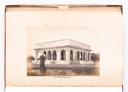 View of the baradari in Wingfield Park (formerly Banarsee Bagh), Lucknow, India