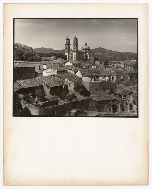 View of Taxco de Alarcón and Santa Prisca, Mexico