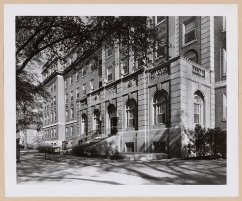 View of the main entrance of the Women's Hospital, Detroit, Michigan