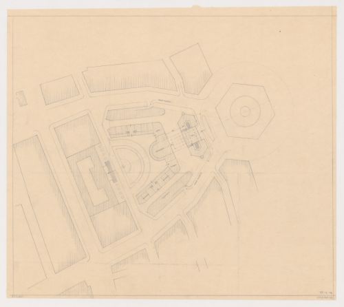 Plan for Industriegebouw Plan A and monument plaza for the reconstruction of the Hofplein (city centre), Rotterdam, Netherlands