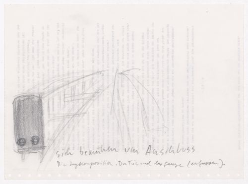 Housing Pilotengasse, Vienna-Aspern: Conceptual sketches, including siteplans, plans, elevations, and perspectives