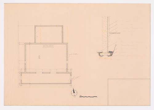Plan du garage et détail des fondations, Maison Bernard Laurin, Saint-Benoît, Mirabel, Québec, Canada