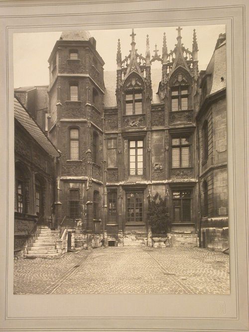 Maison Bourgetheroulde, view of the façade and courtyard, Rouen, France