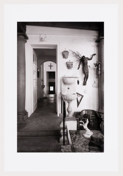 Entrance to Plecnik house, Ljubljana, Slovenia