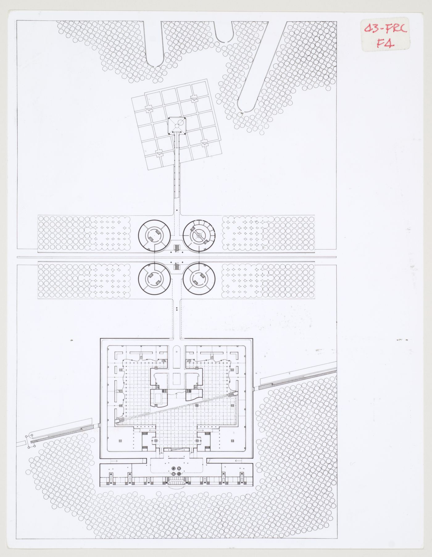 Administrative and Business Centre, Florence, Italy: view of plan