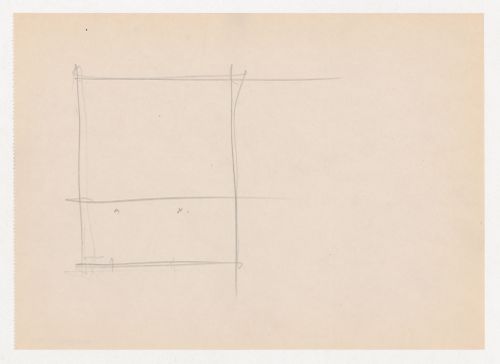 Partial sketch plan for Museum for a Small City