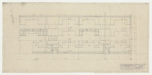 Street elevation for type BO housing units, Hellerhof Housing Estate, Frankfurt am Main, Germany